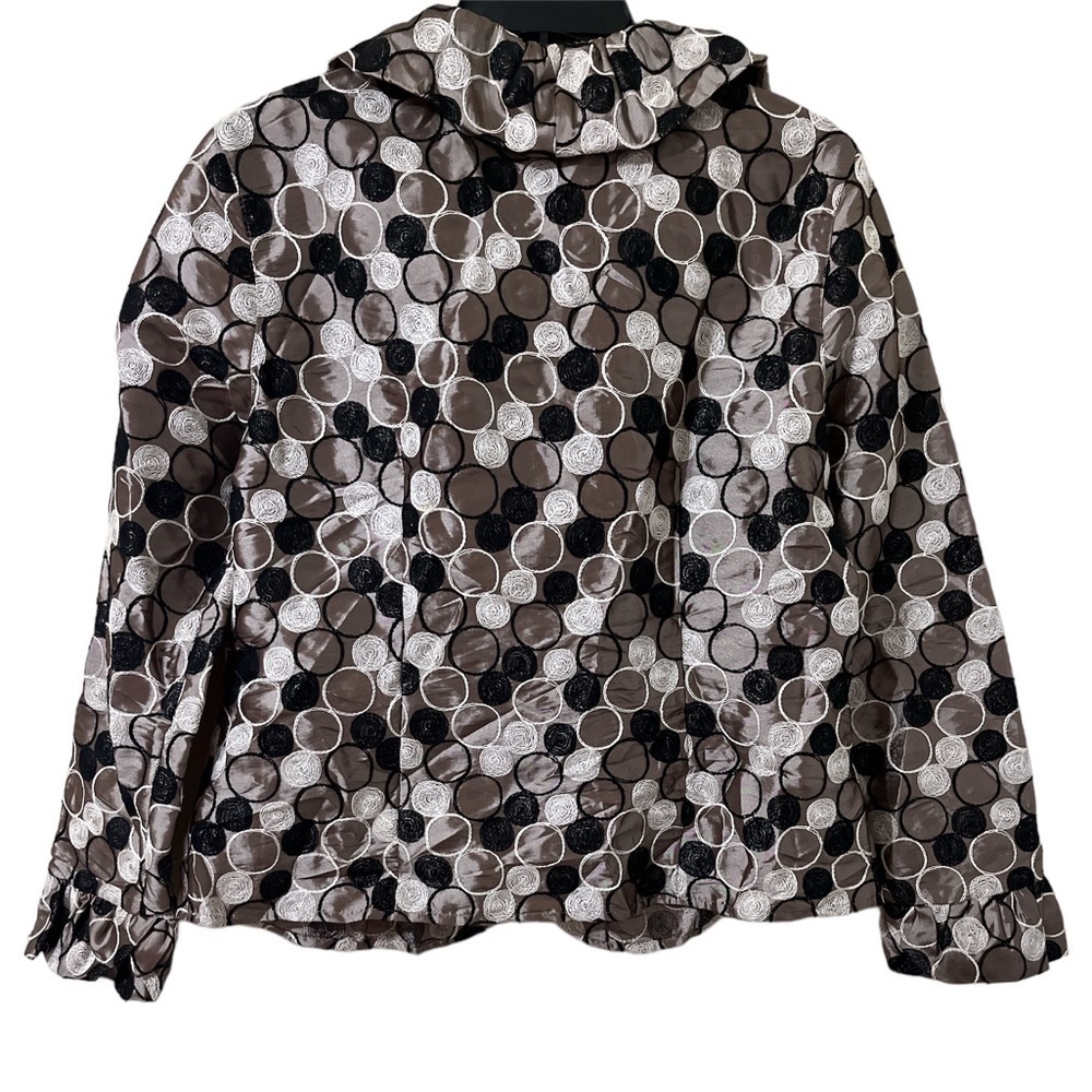 Samuel Dong Embroidered Ruffle Collar Jacket - Picture 3 of 5
